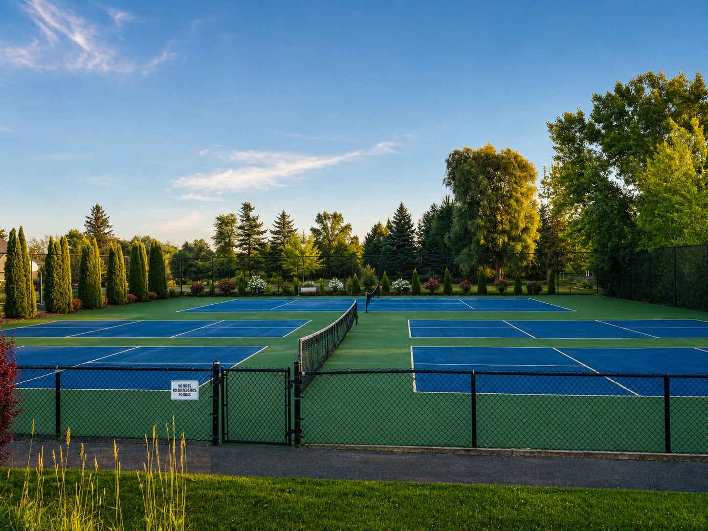 Tennis and pickleball courts